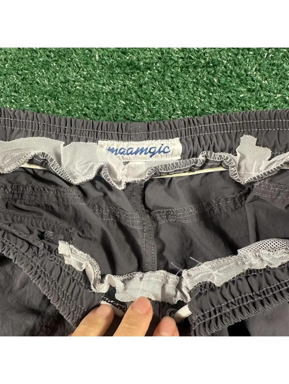 Maamagic gray swimsuit boardshorts swim shorts Americana grunge summer medium